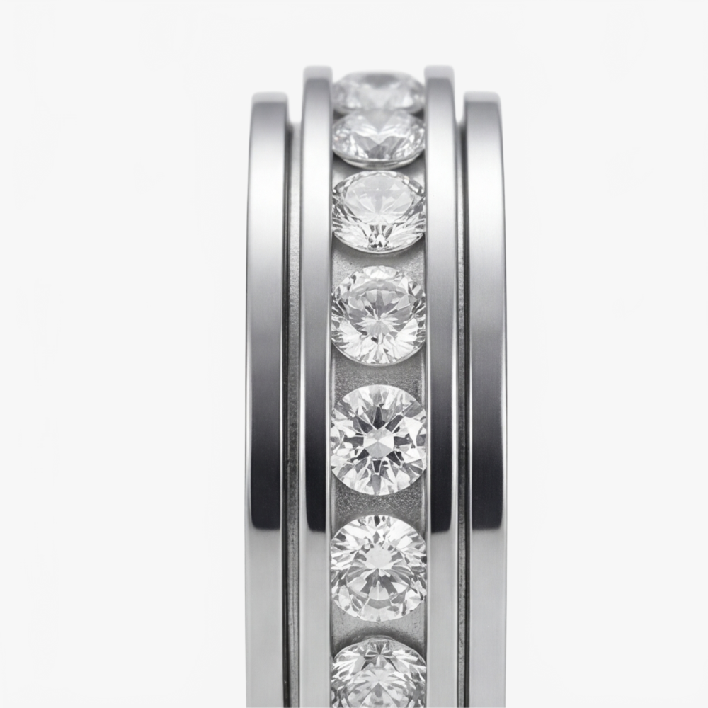 Anello Spinner in Zirconia Rotante Serenova