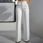 Elara – Pantaloni da completo a gamba larga con vita alta per donna