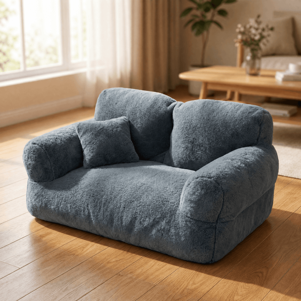 Pawluna – Divano per Animali Domestici in Peluche con Copertura Lavabile