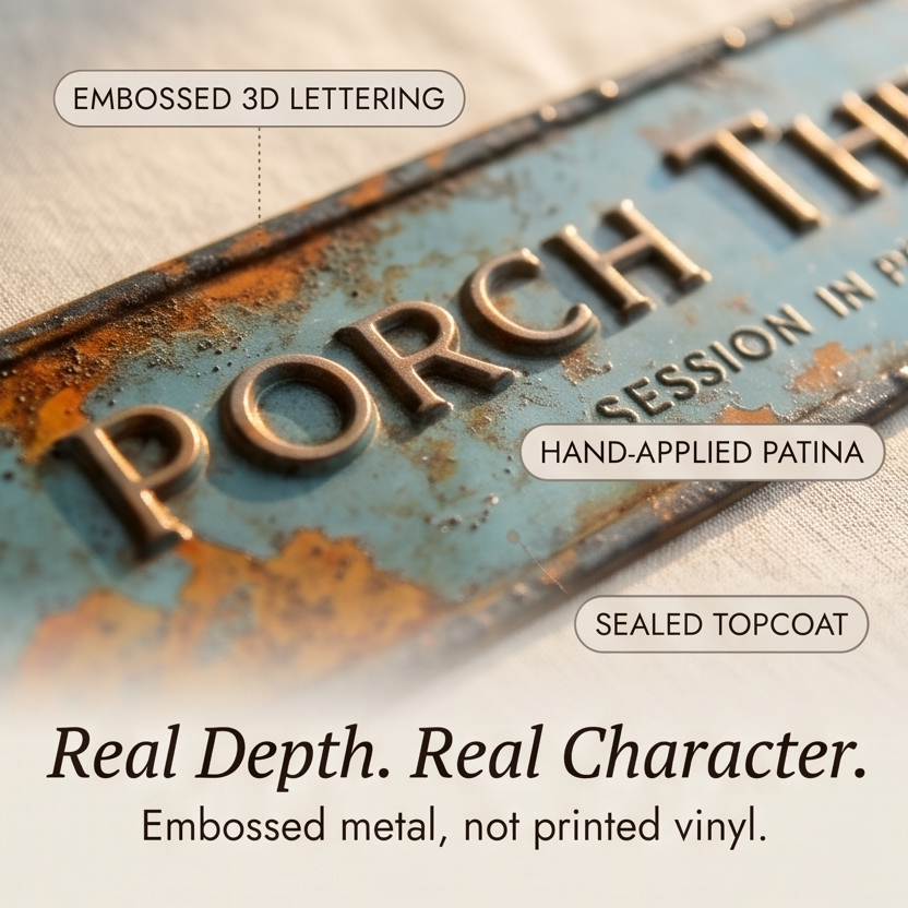 Porchly – Targa Terapia da Veranda in Stile Vintage