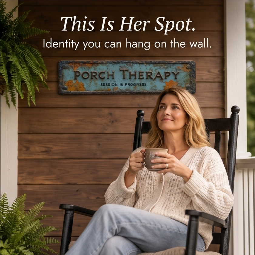 Porchly – Targa Terapia da Veranda in Stile Vintage