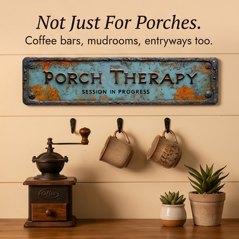 Porchly – Targa Terapia da Veranda in Stile Vintage