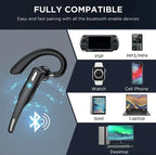 Cuffie/Earpiece Wireless Bluetooth 5.1 con Doppio Microfono per Camionisti con Cancellazione del Rumore