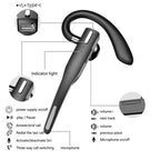 Cuffie/Earpiece Wireless Bluetooth 5.1 con Doppio Microfono per Camionisti con Cancellazione del Rumore