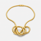 Serpina - Set di Collana e Bracciale a Forma di Serpente Flessibile