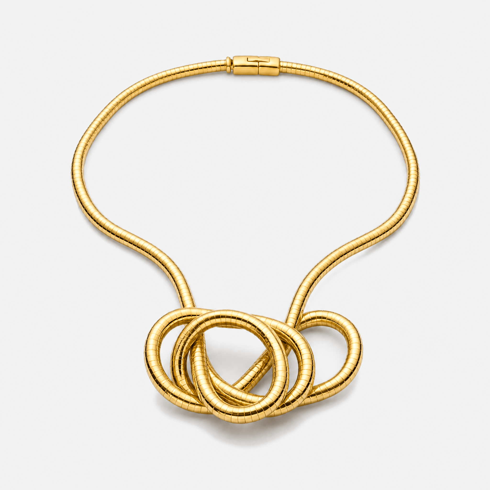 Serpina - Set di Collana e Bracciale a Forma di Serpente Flessibile