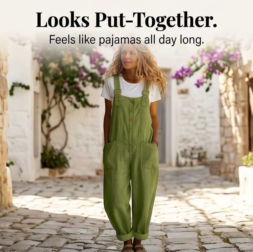 Slowlinen – Salopette con Bottoni Frontali
