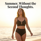 Solaia – Set bikini a vita alta scolpito e testurizzato per donna