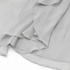 Solavia – Maxidress in chiffon simile con spalle scoperte per matrimoni ed eventi formali