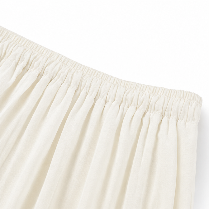 Solendra – Top Coordinato a Spalla Unica e Pantaloni Ampi Fluttuanti