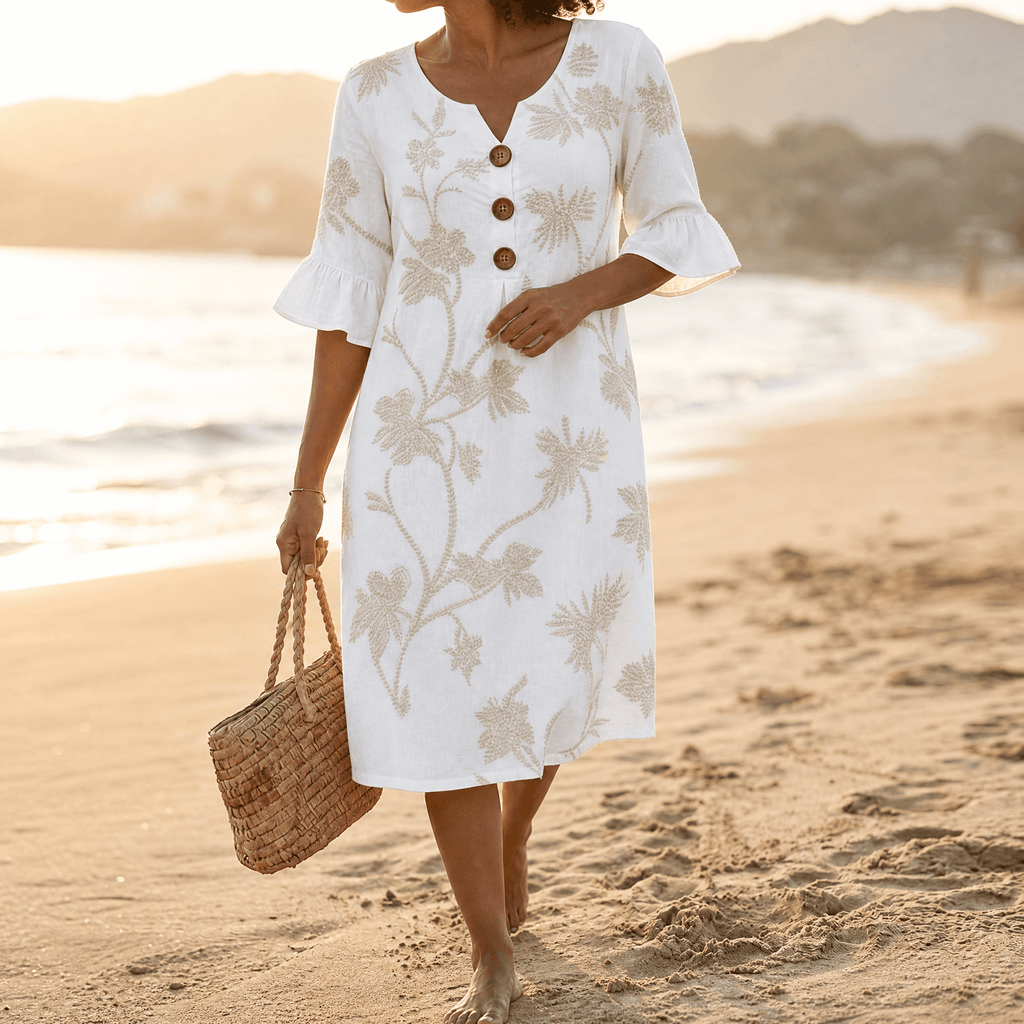 Solenya – Abito Midi Floreale da Donna