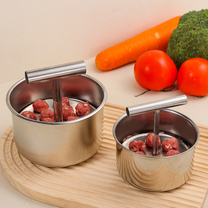 MeatShaper - Stampino in acciaio inox per polpette in cucina