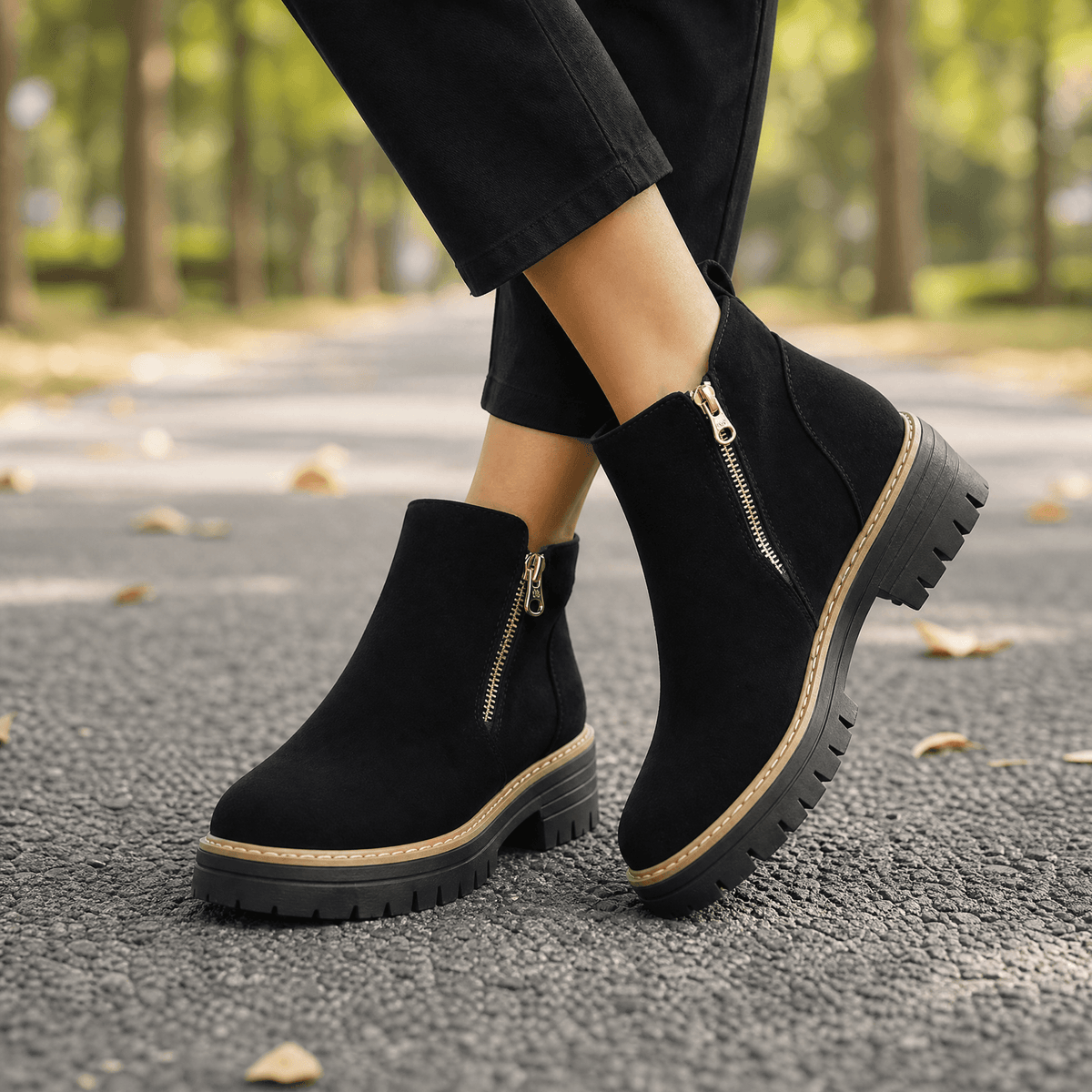 Stepara - Stivali Chelsea in suede con cerniera laterale