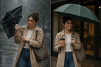 STORMLOCK - Ombrello automatico antivento con struttura a 8 stecche e protezione UV progettato per resistere a condizioni meteorologiche avverse e per la comodità nei viaggi quotidiani