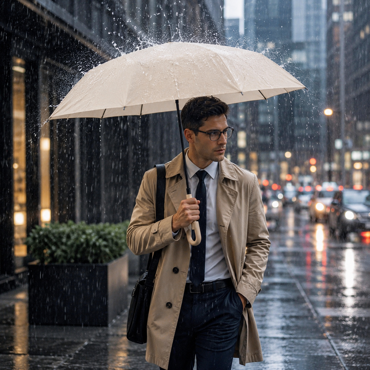 STORMLOCK - Ombrello automatico antivento con struttura a 8 stecche e protezione UV progettato per resistere a condizioni meteorologiche avverse e per la comodità nei viaggi quotidiani