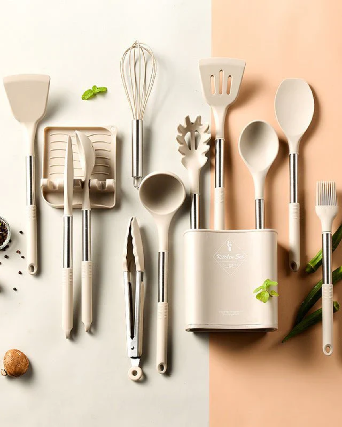 Set di Utensili in Silicone Nordic da 13 Pezzi