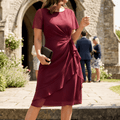 Velara – Vestito da donna con vita annodata arricciata