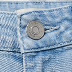 Veluna – Jeans a gamba larga cropped con vita alta per donna