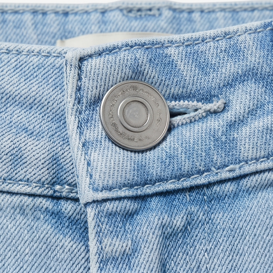 Veluna – Jeans a gamba larga cropped con vita alta per donna