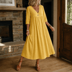 Virella – Abito Midi Relaxed da Donna con Tasche